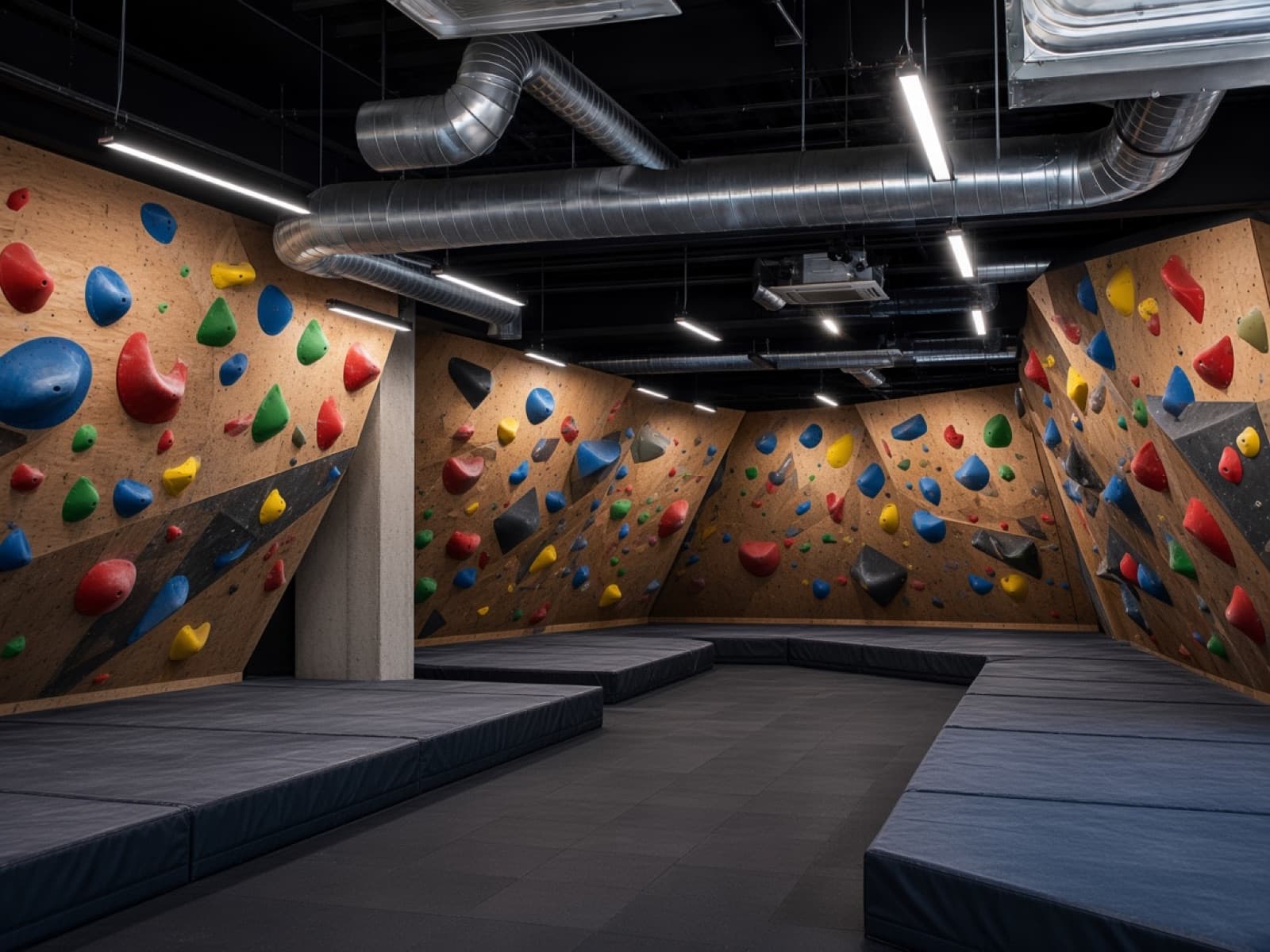 Kletterhalle Lüftung