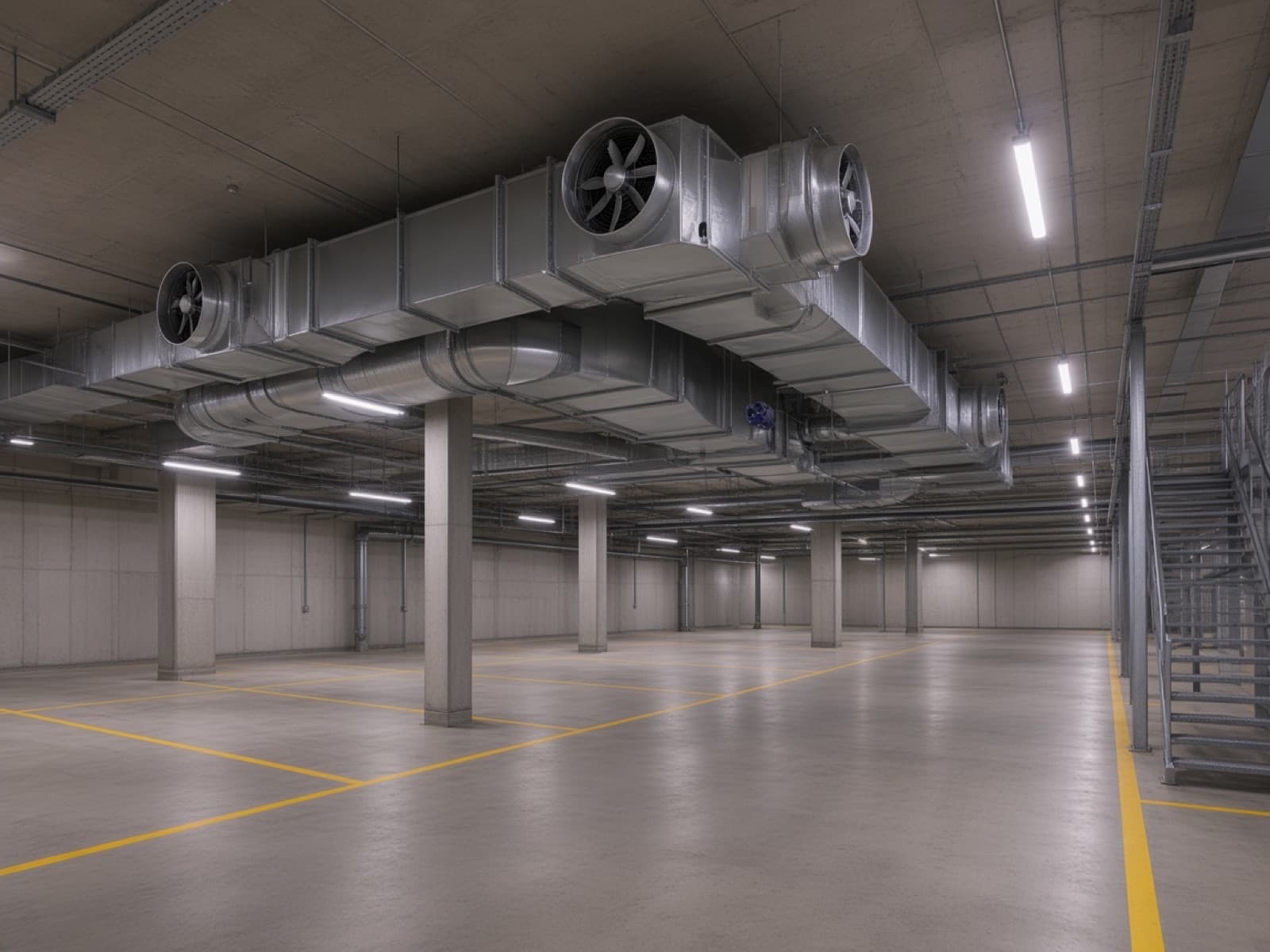 Parkhaus Entrauchung