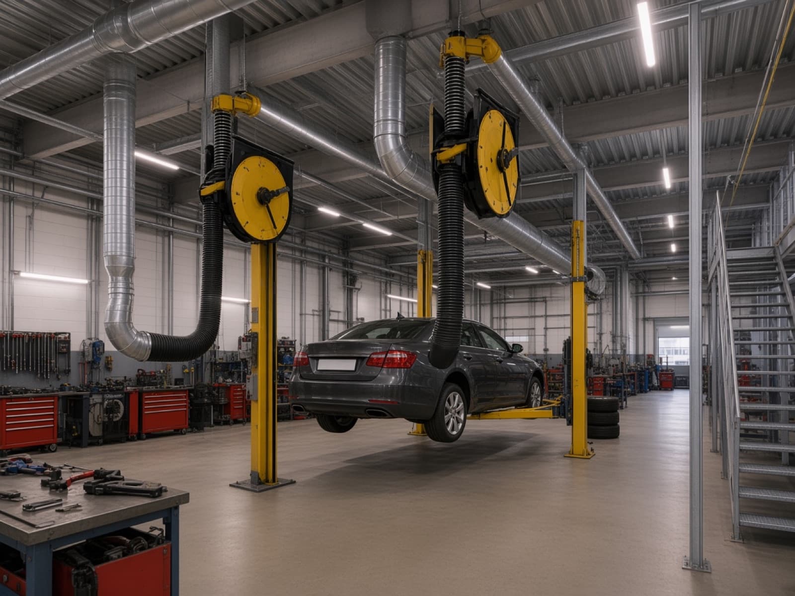 Kfz-Werkstatt Abluft